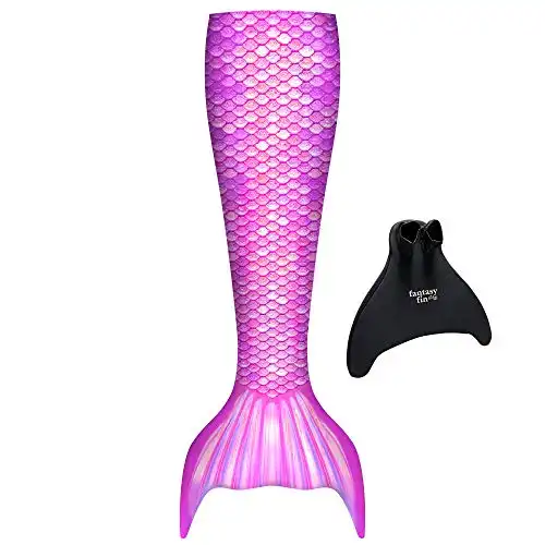 Fin Fun Fantasy Mermaid Tail for Girls and Boys, Monofin for Swimming Included