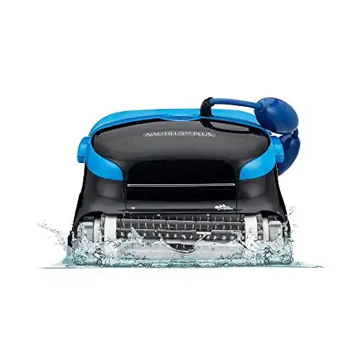 Dolphin Nautilus CC Plus Robotic Pool [Vacuum] Cleaner - Ideal for In Ground Swimming Pools up to 50 Feet - Powerful Suction to Pick up Small Debris - Easy to Clean Top Load Filter Cartridges